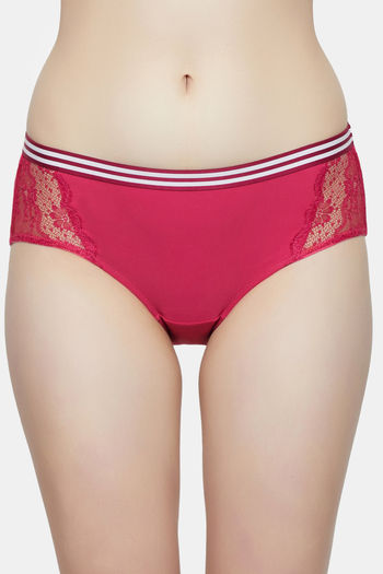 Buy Triumph Mid Rise Chafefree Hipster Panty - Holly Berry