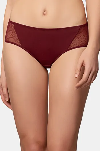 Buy Triumph Medium Rise Full Coverage Hipster Panty - Woodrose at Rs.699  online