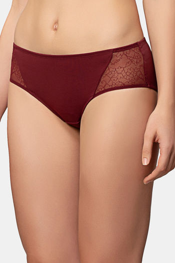 Buy Triumph Medium Rise Full Coverage Hipster Panty - Woodrose at