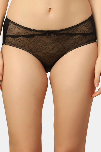 Buy Triumph Medium Rise Full Coverage Hipster Panty - Black at Rs