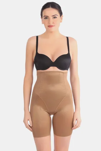 Buy Triumph High control Full Coverage With power-net lining High Waist  Thigh Shaper - Brown at Rs.2599 online