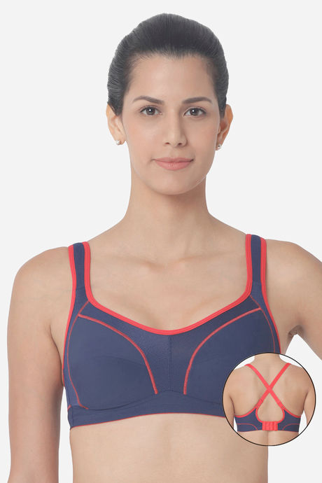 Triumph Medium Impact Racerback Sports Bra - Blue