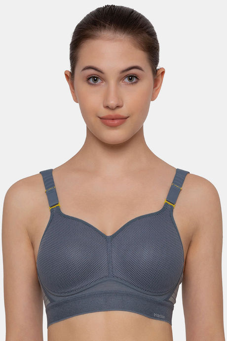 Buy Triumph Triaction Hybrid Lite Padded Wireless High Bounce Control  Sports Bra - Grey Combo at Rs.2429 online
