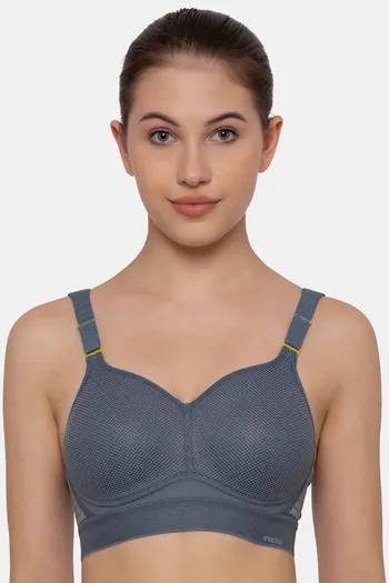Buy Triumph Triaction Hybrid Lite Padded Wireless High Bounce Control  Sports Bra - Grey Combo at Rs.2429 online