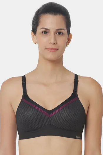 Buy Triumph Triaction Free Motion Padded Wireless High Bounce Control Big-Cup Sports Bra - Black