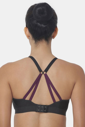 Women's High Support Sculpt Zip-front Sports Bra - All In Motion™ Black 40d  : Target