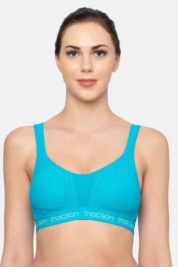 Buy Triumph Triaction Hybrid Lite Padded Wireless High Bounce Control Sports  Bra - Grey Combo at Rs.2429 online