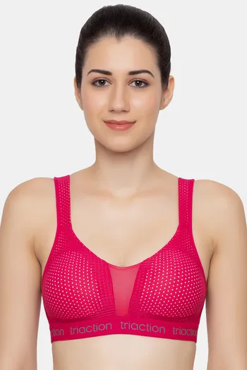 Buy Triumph Triaction Energy Lite Triaction Padded Wireless Extreme Bounce Control Spacer-Cup Sports Bra - Cerise