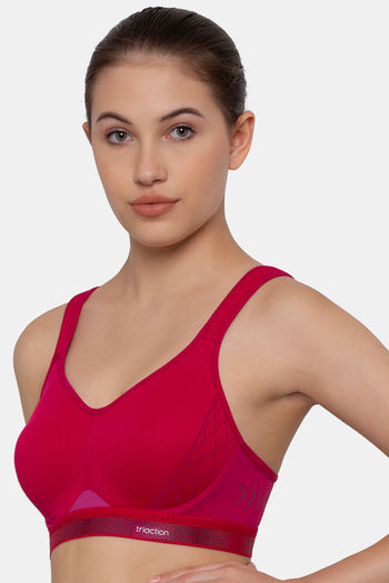 Triumph Triaction Cardio Cloud Padded Non Wired Sports Bra With Extreme  Bounce Control - Cerise