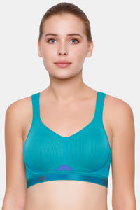 Buy Triumph Triaction Cardio Cloud Padded Non Wired Sports Bra With Extreme Bounce Control - Emerald