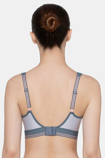 Buy Triumph Triaction Control Lite Bounce Control Wired Padded Sports Bra -  Grey at Rs.2249 online