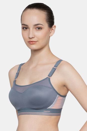 Triumph Triaction Control Lite Bounce Control Wired Padded Sports Bra - Grey