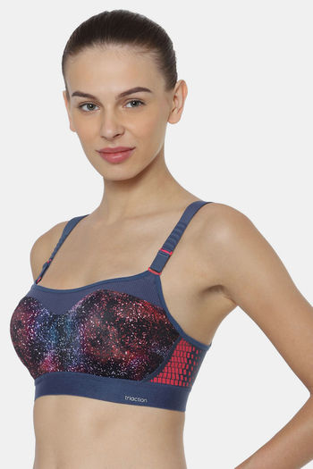 Buy Triumph Triaction Control Lite Bounce Control Wired Padded Sports Bra -  Grey at Rs.2249 online
