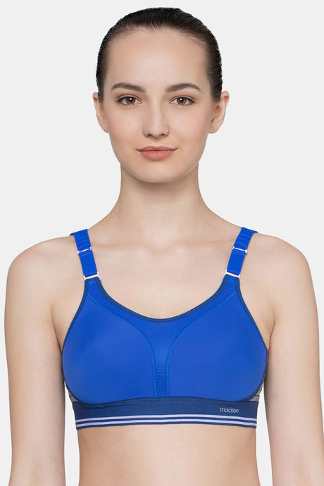 Buy Triumph Triaction Lite Non Padded Wireless Extreme Bounce Control Sports  Bra - Racing Blue at Rs.2159 online