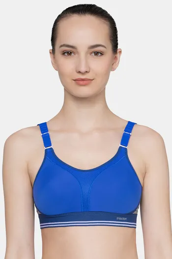 Buy Triumph Triaction Lite Non Padded Wireless Extreme Bounce Control Sports Bra - Racing Blue