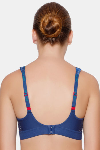 PACK OF 5 Women Sports Bra - Cotton Elastane - Anti Bacterial, Wireless,  Non Padded, Full Coverage bra