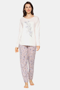 Buy Triumph Lounge Me 10 X Long Sleeve Soft Sustainable Pyjama Set - Pearl Beige