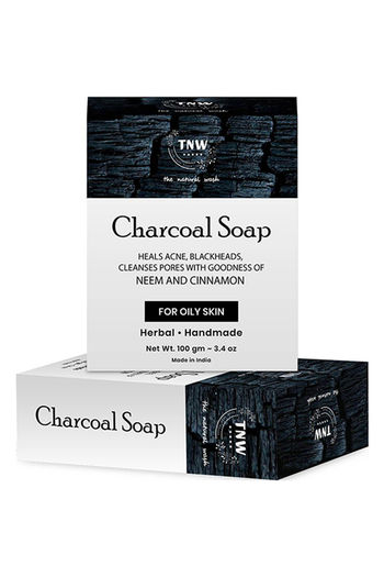 Buy Tnw The Natural Wash Handmade Activated Charcoal Soap With Anti-Pollution Effect - 100 G