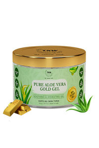 Buy Tnw The Natural Wash Pure Aloe Vera Gold Gel For Soothing & Hydrating With 24 Carat Gold - 100 G