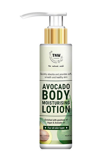 Buy Tnw The Natural Wash Avocado Moisturizing Lotion With Argan Oil For All Skin Type - 100 ml