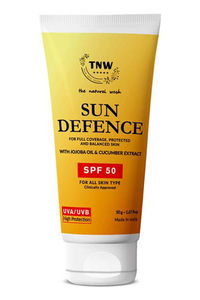Buy Tnw The Natural Sun Defence Spf 50 Cream With Cucumber And Jojoba Oil Extract - 50 G
