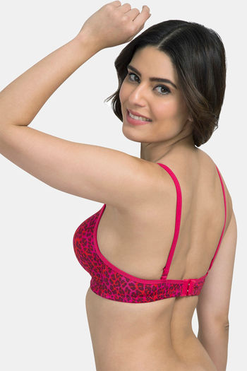 Buy Tweens Padded Natural Lift Lacer Cut Cup Animal Print T-Shirt Bra -  Blue White at Rs.399 online