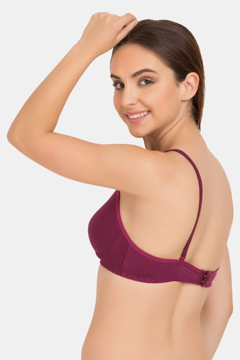 Buy Tweens Double Layered Wirefree Full Coverage T-Shirt Bra - Magenta at  Rs.280 online