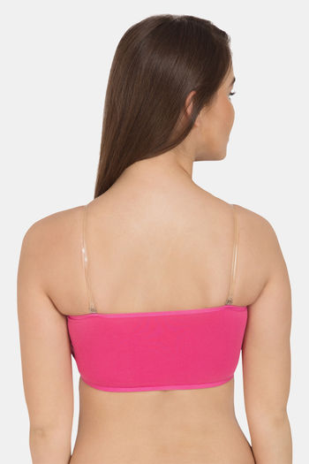 Buy Tweens Double Layered Wirefree Tube Bra With Removable Cookie - Dark  Pink at Rs.280 online