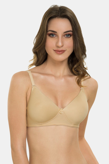 Buy Tweens Padded Wired Full Coverage T-Shirt Bra - Beige at Rs.398 online
