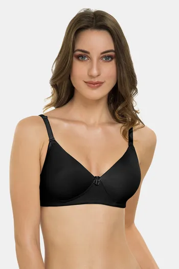 Buy Tweens Padded Non-Wired Full Coverage T-Shirt Bra - Black at