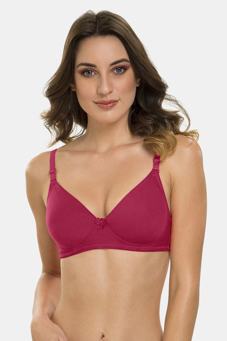 Buy Tweens Padded Non-Wired Full Coverage T-Shirt Bra - Wine at Rs.530  online