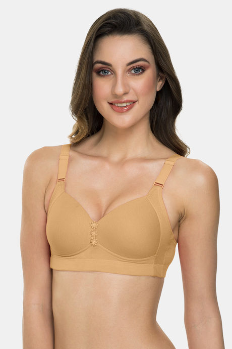Buy Tweens Padded Non-Wired Full Coverage Minimiser Bra - Beige at