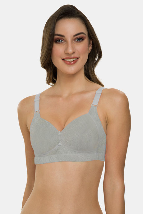 Buy Zivame True Curv Beautiful Basics Double Layered Non Wired Full  Coverage Minimiser Bra - Anthracite at Rs.547 online
