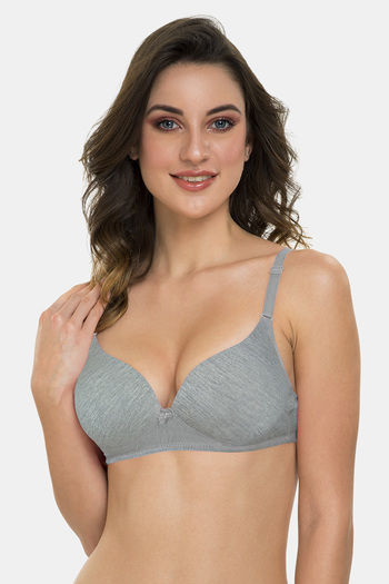 Buy Tweens Padded Non-Wired Full Coverage T-Shirt Bra - Skin at Rs