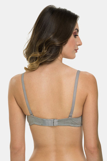 Buy Tweens Padded Non-Wired Full Coverage T-Shirt Bra - Grey at Rs.394  online