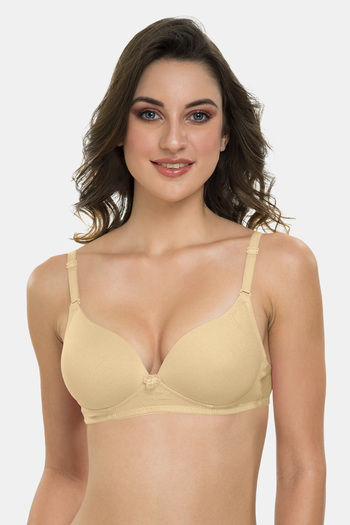 Buy Tweens Padded Wired Full Coverage T-Shirt Bra - Beige at Rs.398 online