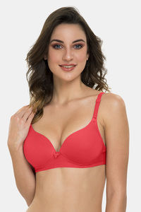 Buy Tweens Padded Wired Full Coverage T-Shirt Bra - Coral