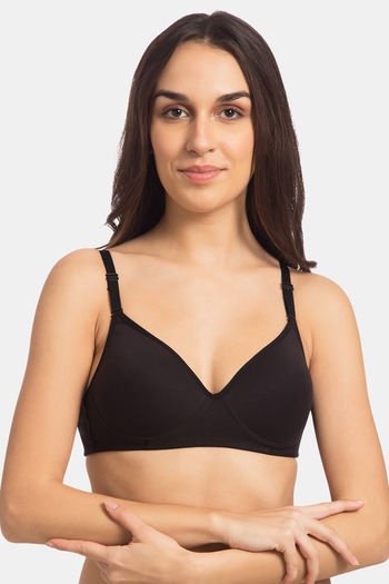 Buy Tweens Padded Non-Wired Full Coverage T-Shirt Bra - Black at Rs.279  online