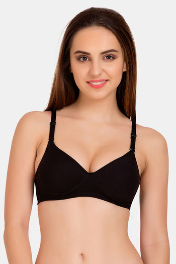 Buy Featherline 100% Pure Cotton Perfect Fitted Non Padded Women's Teenager  Bras (Elastic Straps) (Skin-3, 30B) Online In India At Discounted Prices
