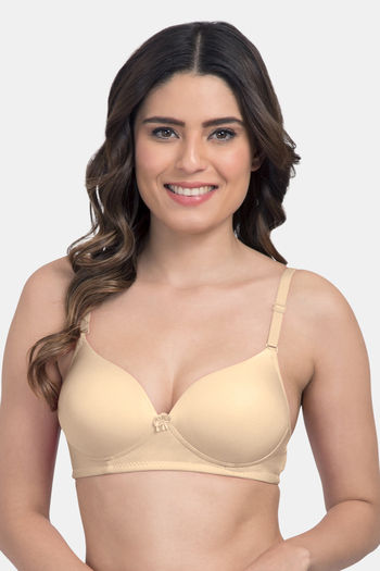 Buy Tweens Double Layered Seamless Non-Padded Cotton Rich Full Coverage Bra, Wireless/Wire-Free, Everyday Bra, Multi-Way Straps