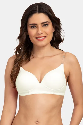 Tweens Padded Non-Wired Full Coverage T-Shirt Bra - Off-White