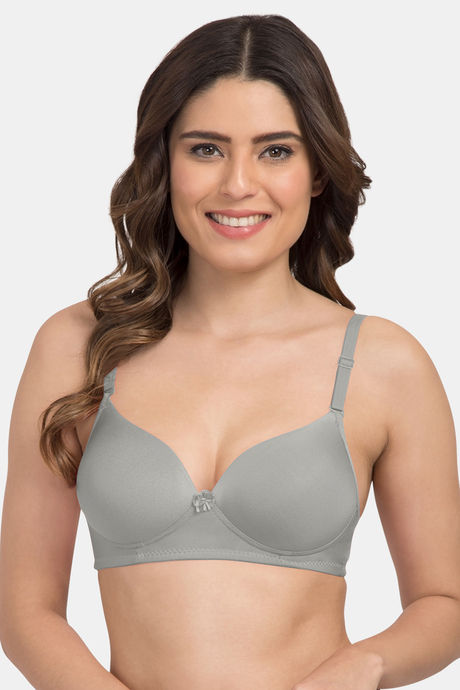 Tweens Padded Non-Wired Full Coverage T-Shirt Bra - Grey