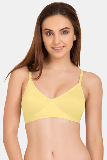 Buy Tweens Double Layered Non-Wired Full Coverage T-Shirt Bra - Skin