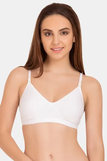 Buy Tweens Double Layered Non-Wired Full Coverage T-Shirt Bra - White
