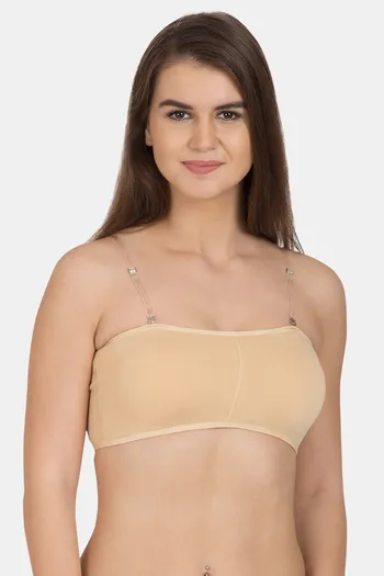 Buy Tweens Padded Non-Wired Demi Coverage Tube Bra - Skin at Rs
