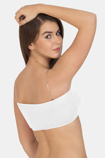 Buy Tweens Padded Non-Wired Demi Coverage Tube Bra - White at Rs.259 online