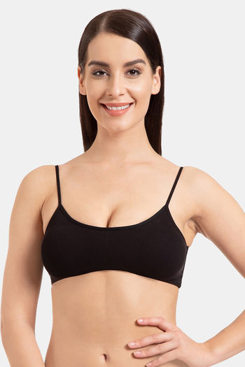 Buy Tweens Padded Non-Wired Full Coverage Cage Bra - Black at Rs