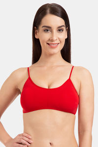 Buy Tweens Padded Non-Wired Full Coverage Cage Bra - Red