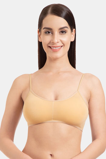 Buy Tweens Padded Non-Wired Full Coverage Cage Bra - Skin