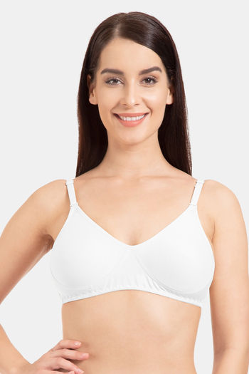 Buy Tweens Double Layered Non-Wired Full Coverage T-Shirt Bra - White